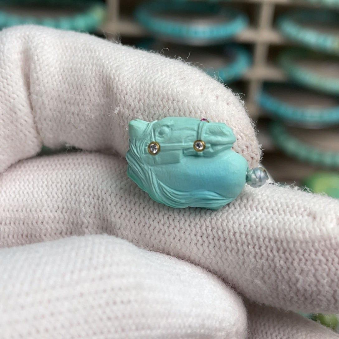 绿松石未镶嵌一马当先6