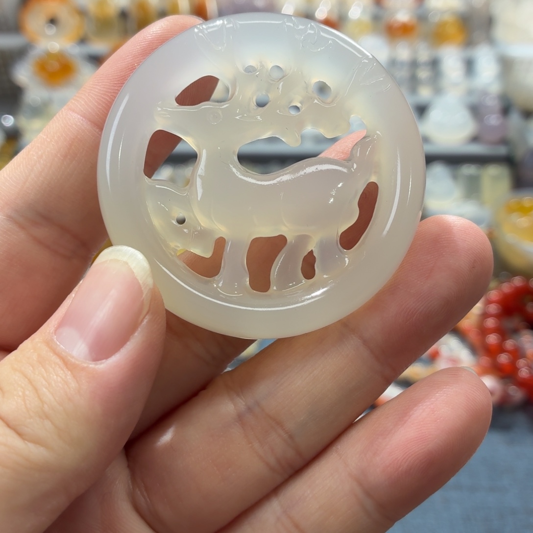 玛瑙/玉髓未镶嵌吊坠(不含链)