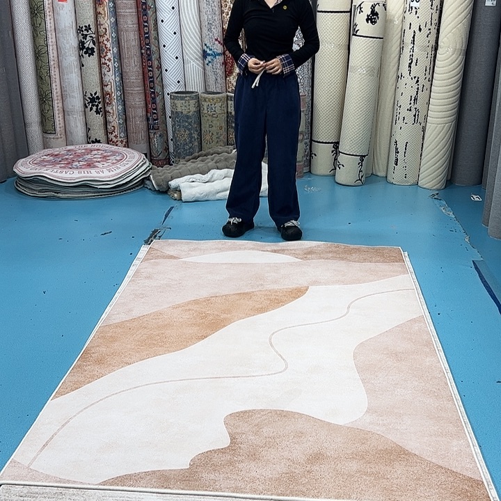 混纺150×230误差±1-3cm精编细砂仿羊绒棉布底微瑕