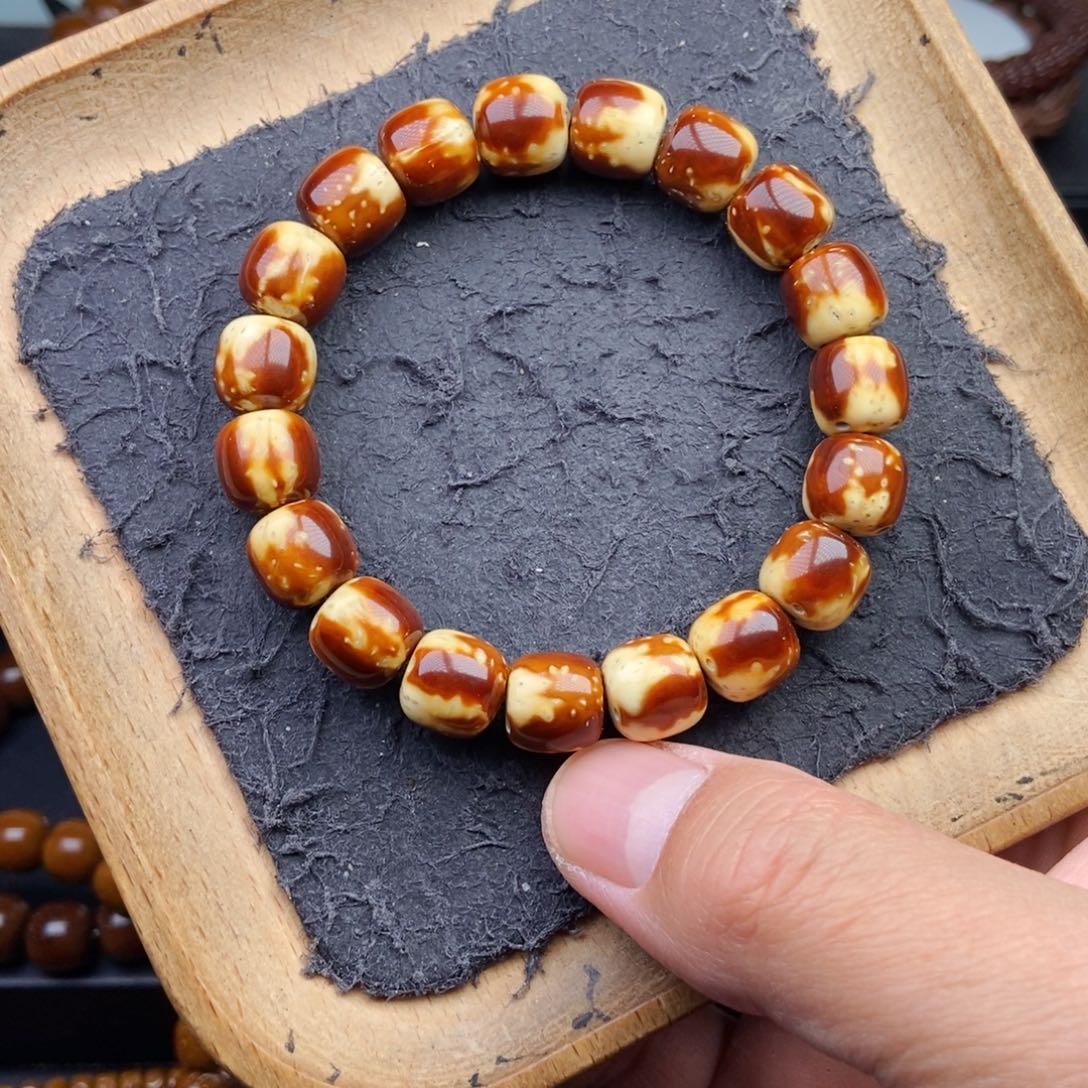 手串紫金鼠11mm天花板花皮