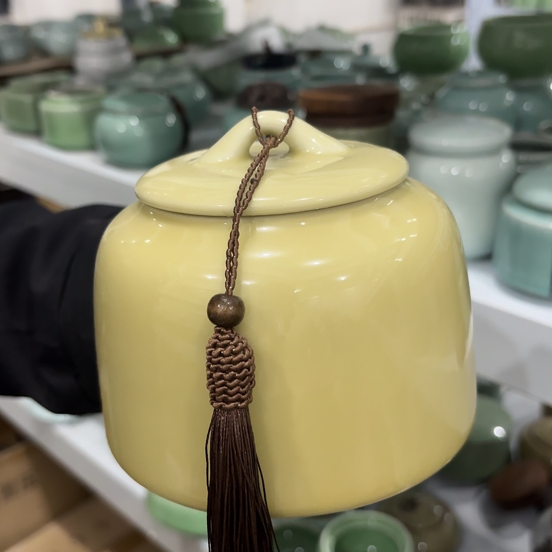 龙泉云间青瓷小米茶器