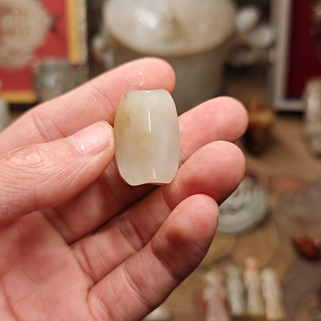 林***昙和田玉（糖玉）未镶嵌挂件