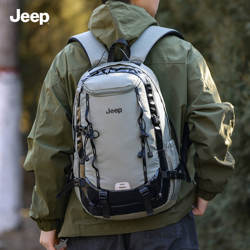 JEEP吉普男女双肩背包休闲风运动包户外运动包登山包双肩多功能