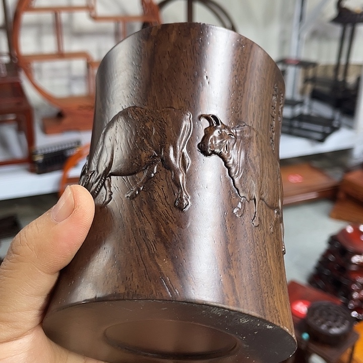 香榧木红木底座工艺品