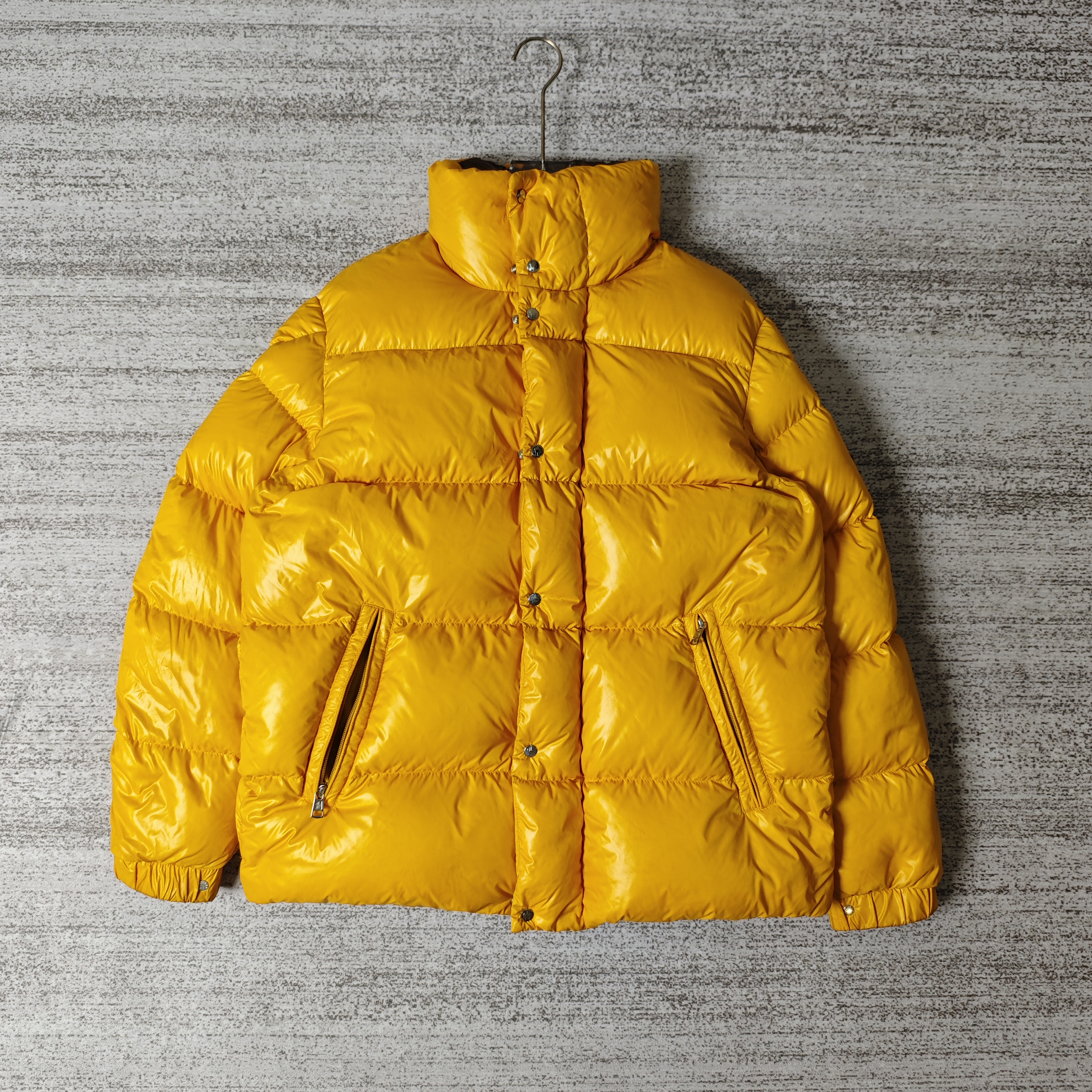 99新 MONCLER Dervaux系列大袖标立领口袋羽绒服/4码＃0115
