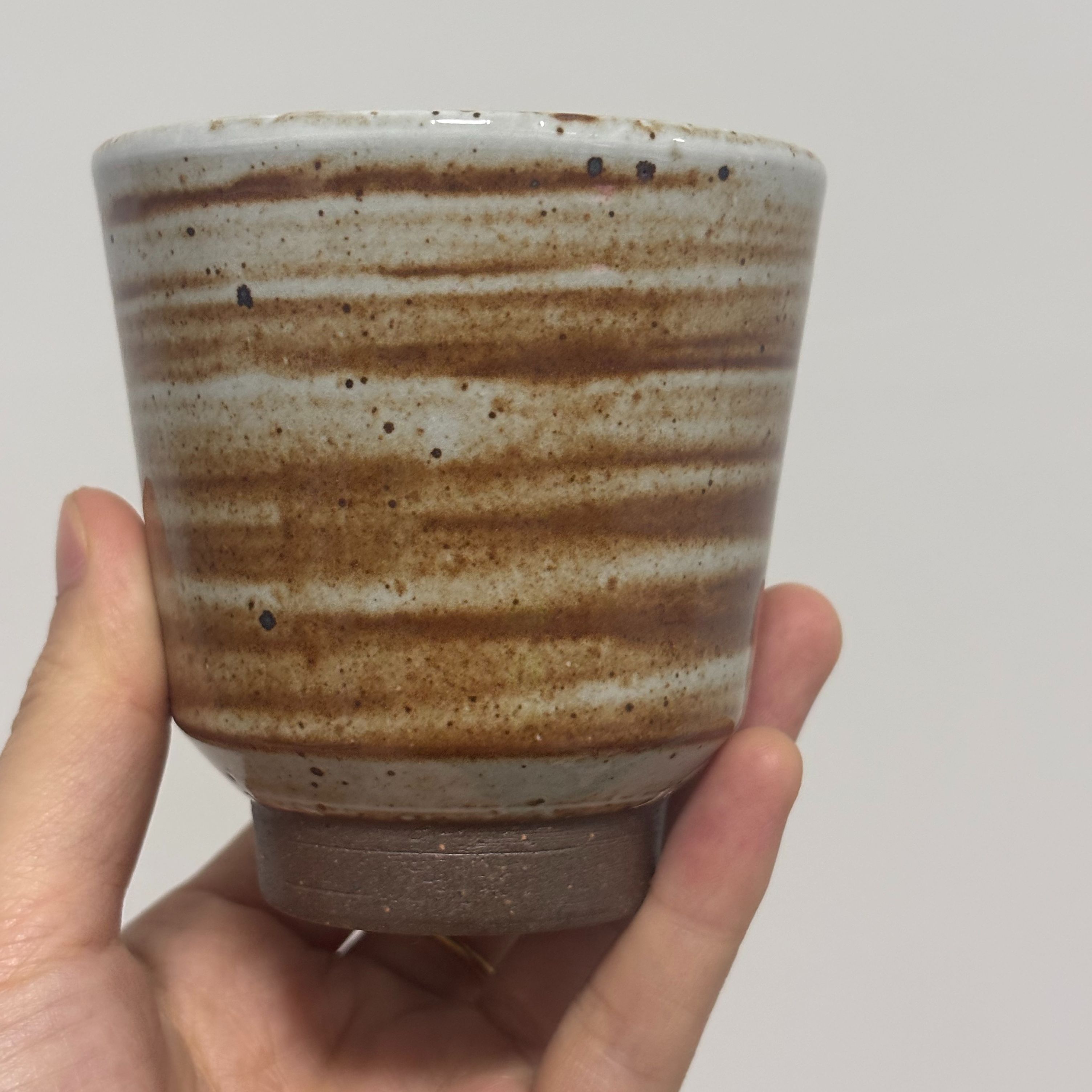 柴烧釉高足小杯 B0021