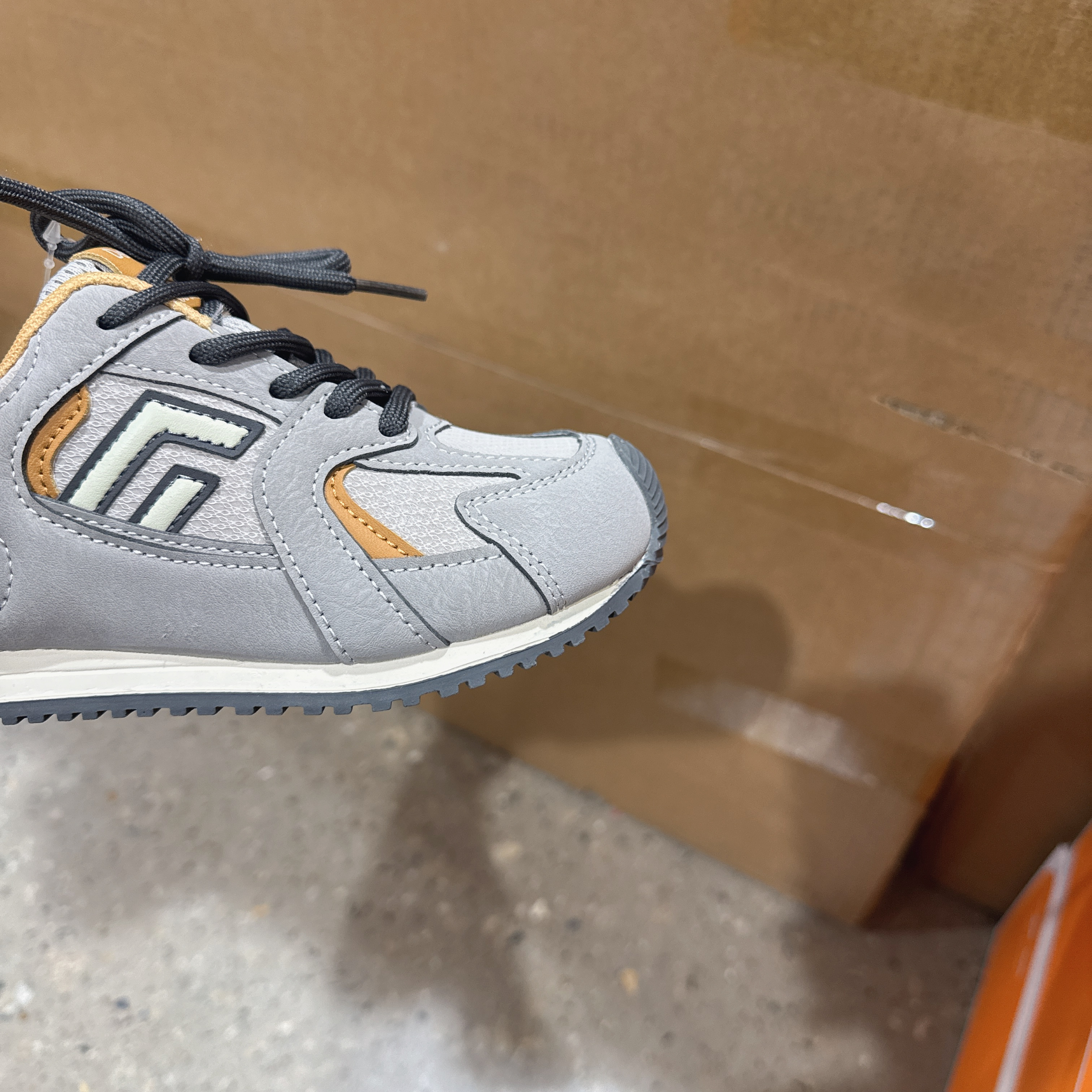 阿甘鞋皮面男童秋冬软底防滑女童休闲鞋  6007