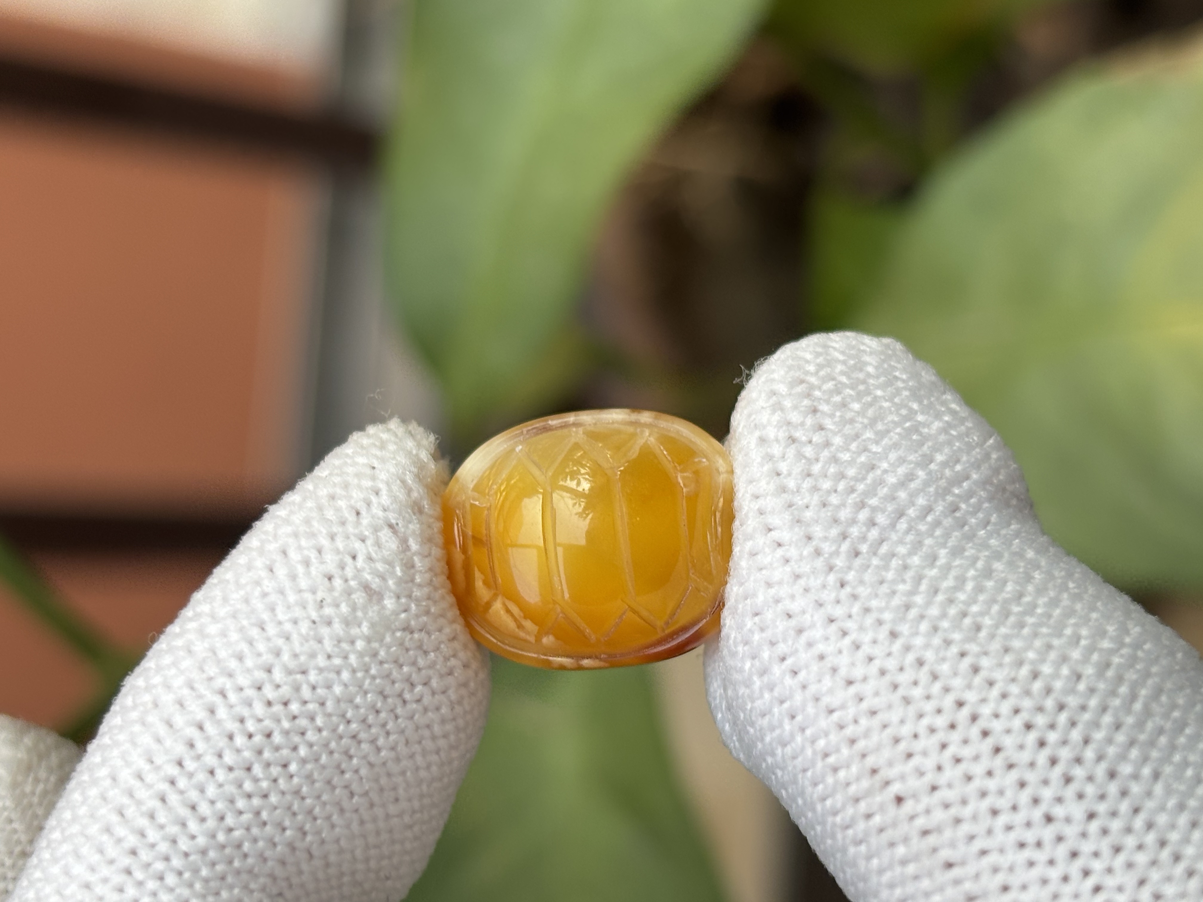 4782天然蜜蜡琥珀富甲配饰13x15.4x11mm