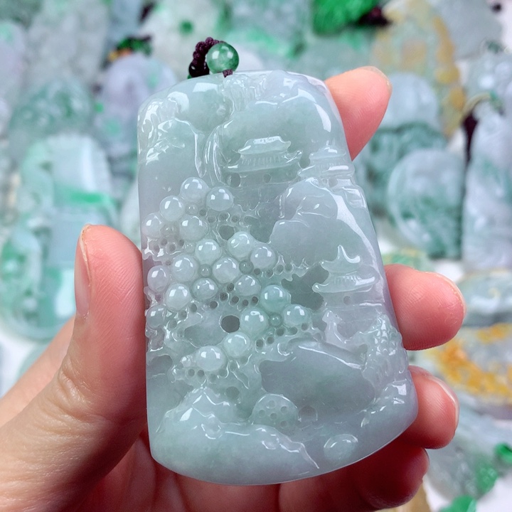 翡翠未镶嵌吊坠(不含链)