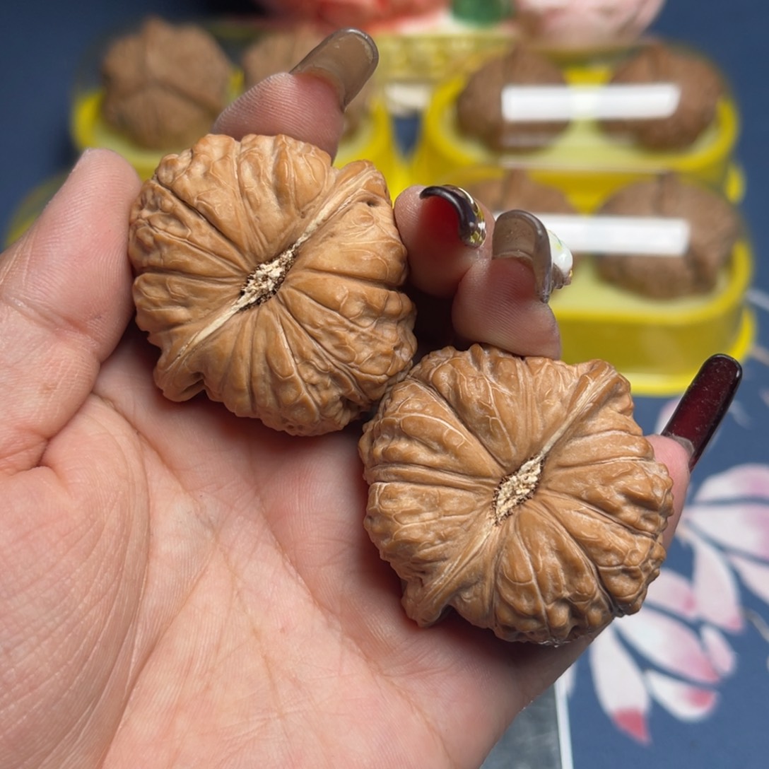 文玩核桃把件全***?南瓜墩44