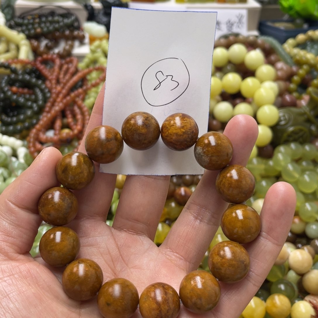 蛇纹石玉手链未镶嵌