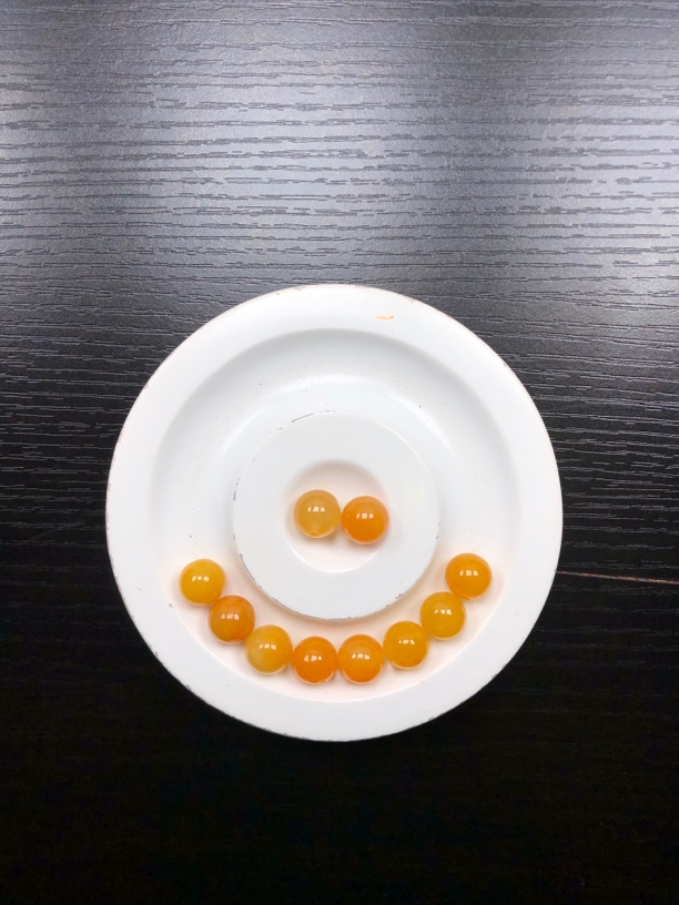 缅A黄珠卡7+散珠一颗可做手链项链