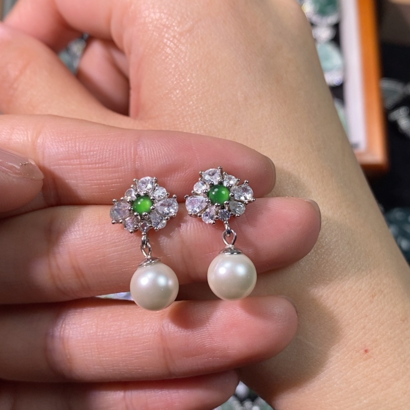 【闪购商品】翡翠颈饰银S925镶嵌天然