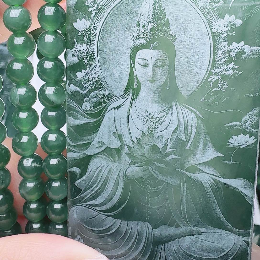 翡翠未镶嵌颈饰天然的A货翡翠多样性发其一 