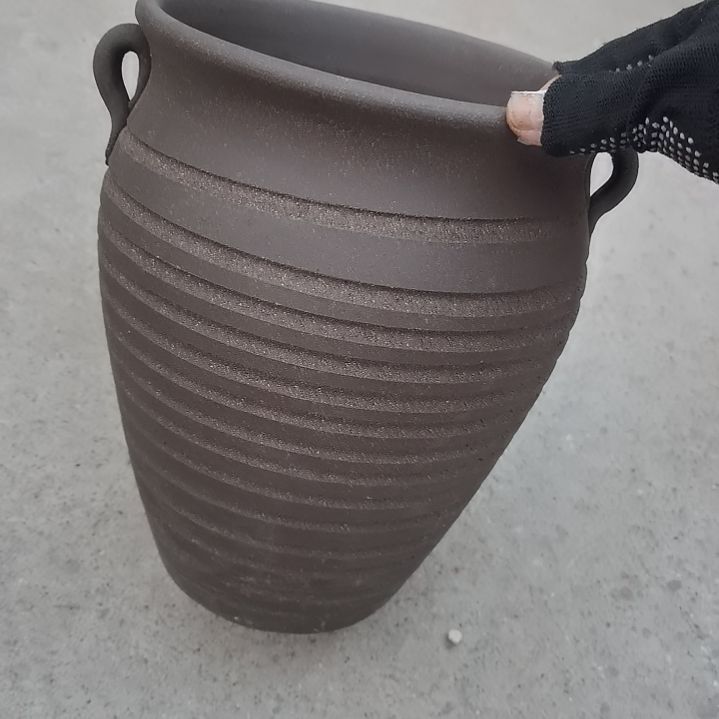 红陶20/27瑕疵底部烧裂