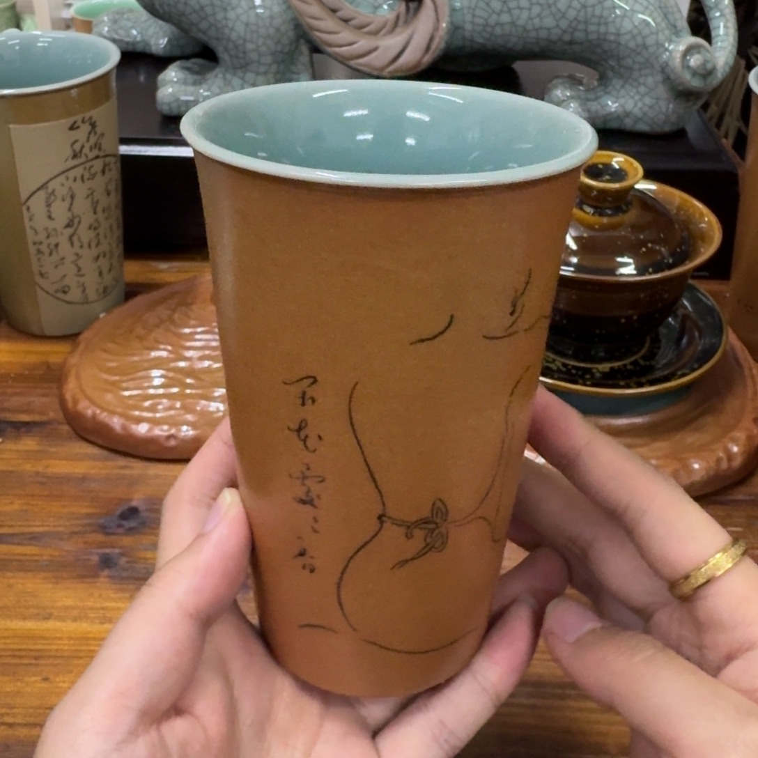 龙泉青瓷茶具微瑕7948