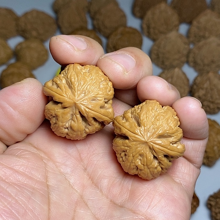 文玩核桃把件33尺，全品粗筋