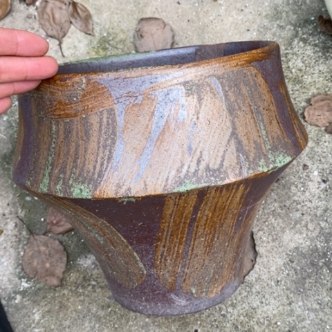 【闪购商品】紫砂花盆高22口22瑕疵