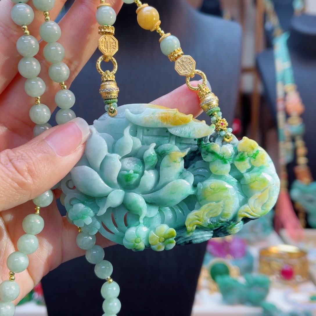 翡翠毛衣链未镶嵌48小时鉴赏期