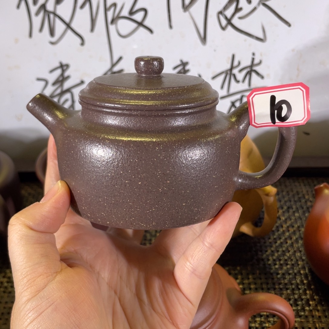 紫砂茶壶德钟天青