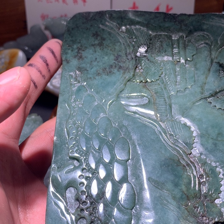 翡翠未镶嵌颈饰保真天然a货翡翠