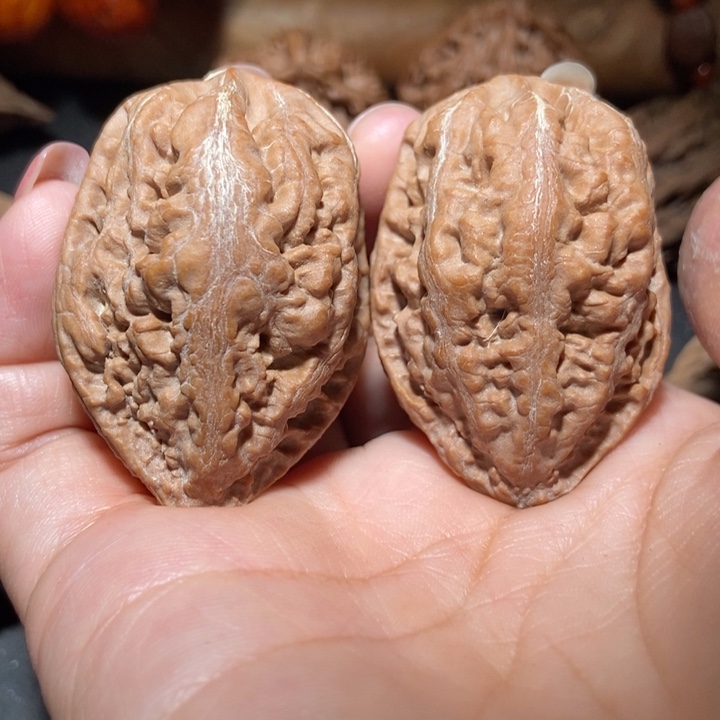 把件文玩核桃东北楸子小雪85