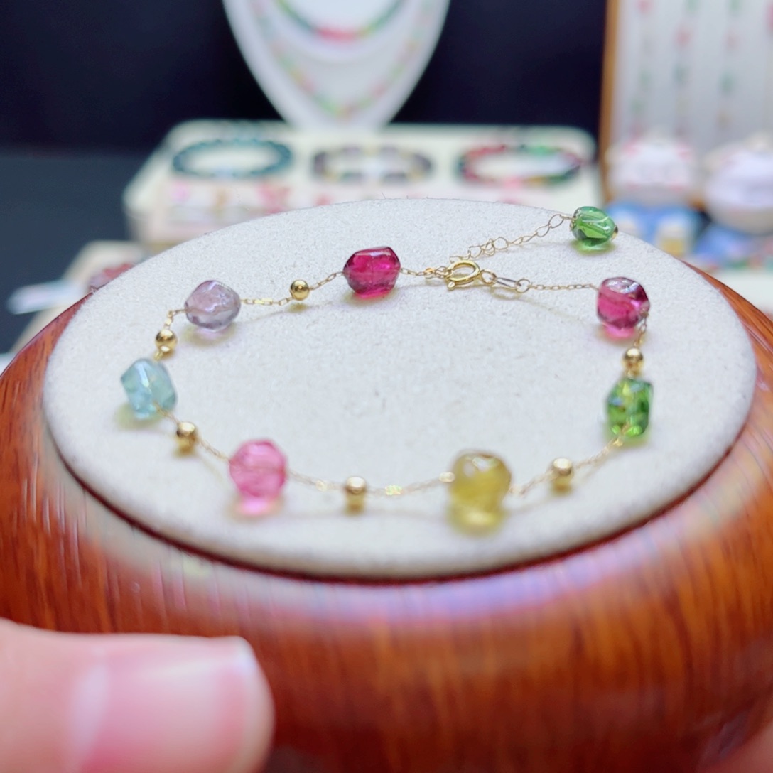 碧玺手链未镶嵌G****o原石手链