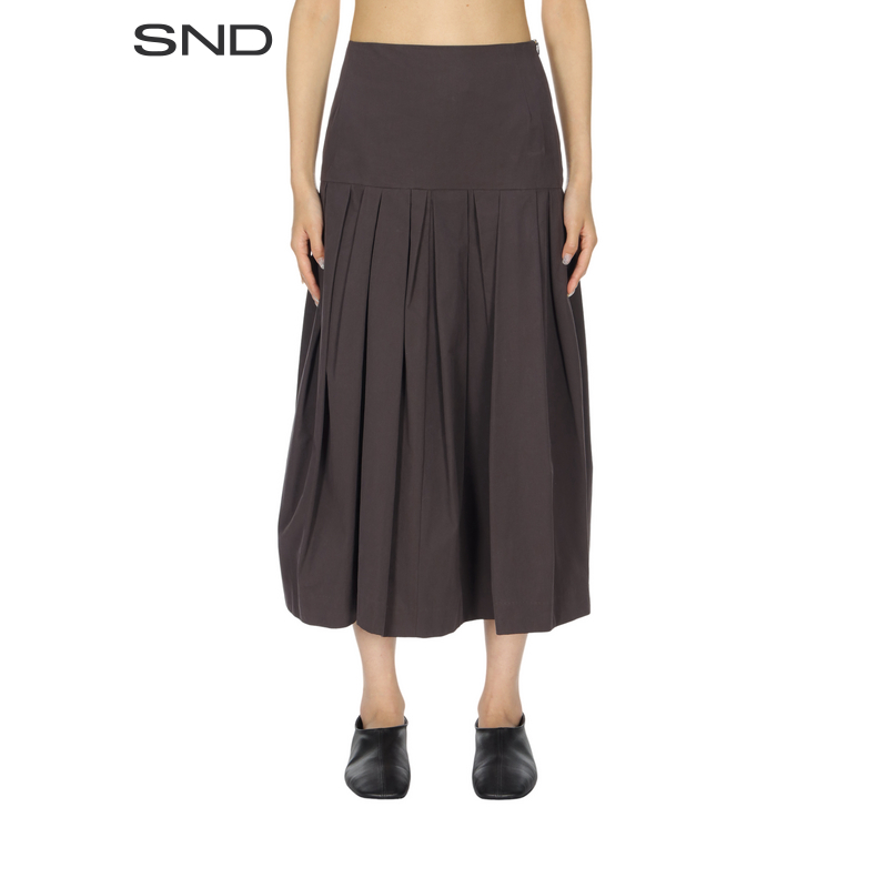 【DVN设计师品牌】SND AW25 拼接半褶裙