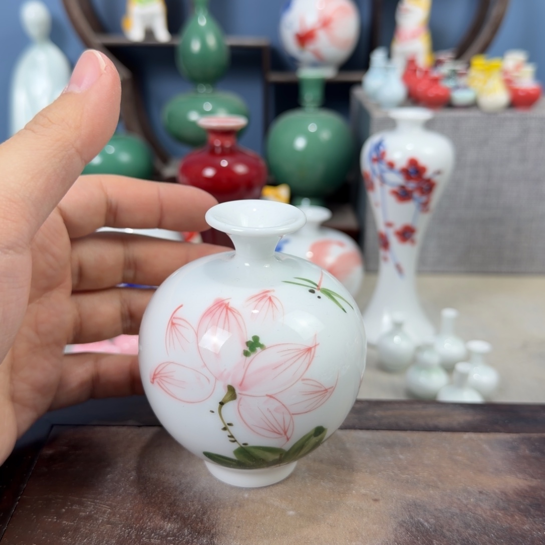 陶瓷手工小花器摆件