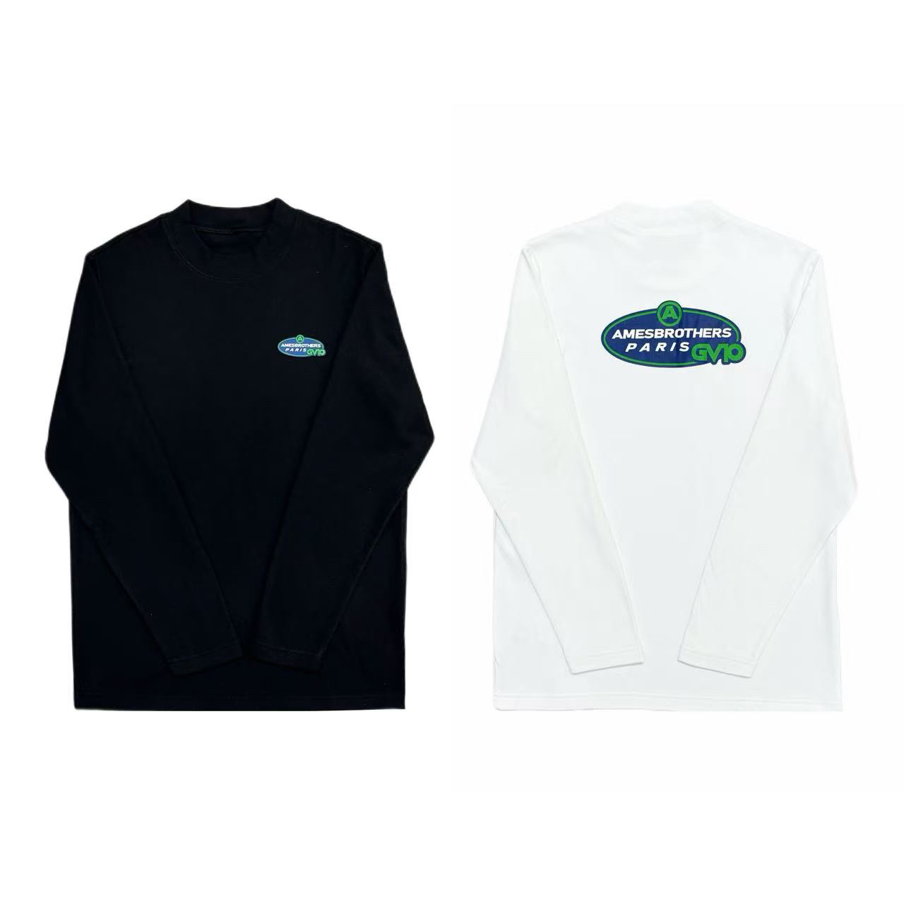 [LY]黑白两色圆领绿字母简约双面绒冬季保暖打底儿童T恤（暖暖冬日