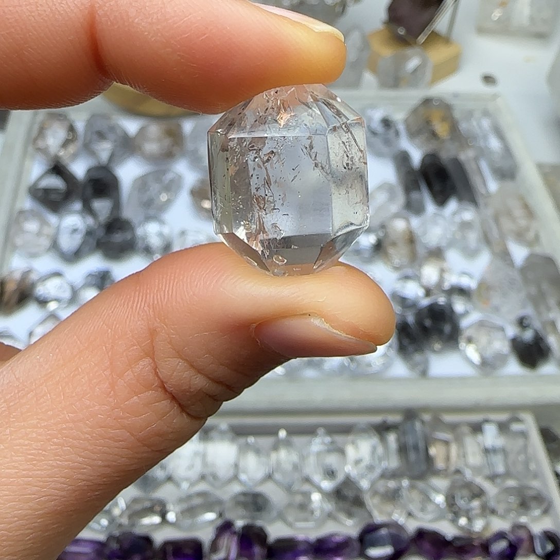 水晶珠宝半成品未镶嵌水胆
