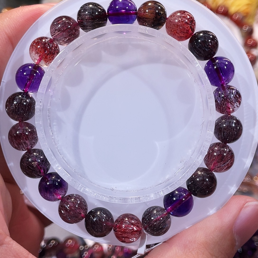 手链水晶未镶嵌黑加仑超七+