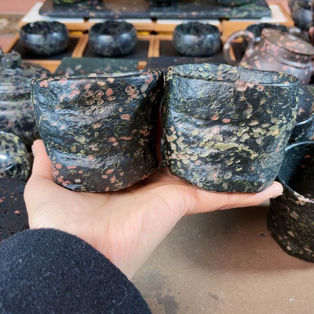 恭***?文人雅器安山玉大师杯