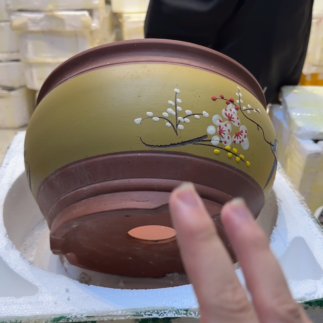 紫砂花盆瑕疵和瑕疵