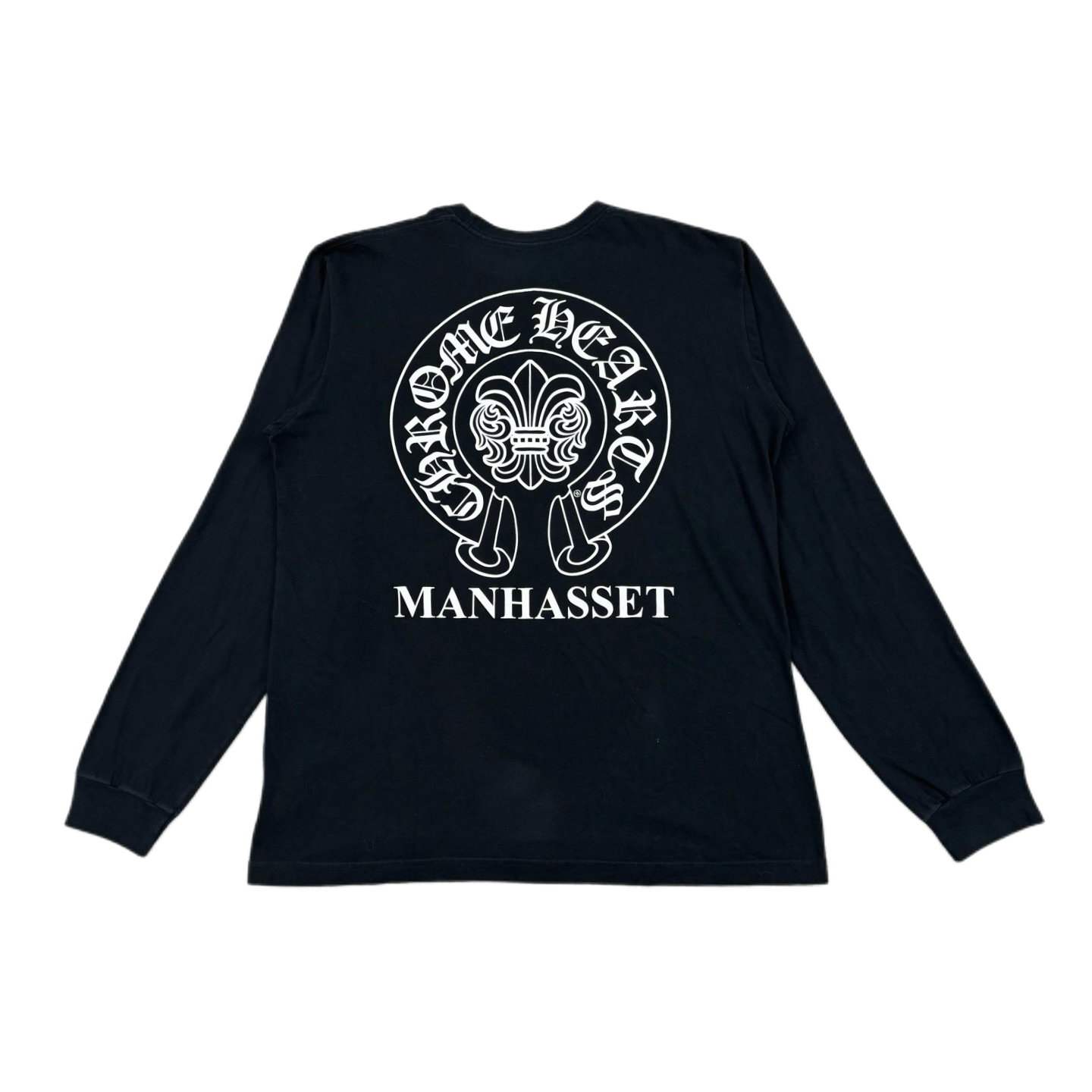 99新 Chrome Hearts/克罗心 马蹄Logo字母印花长袖T恤/XL码/8470