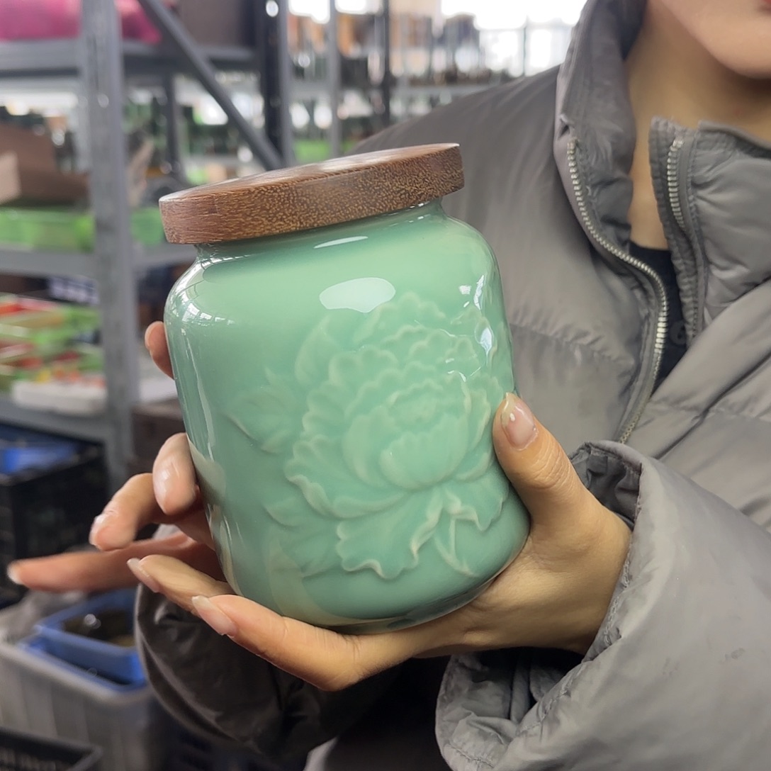 龙泉云间青瓷小米茶器