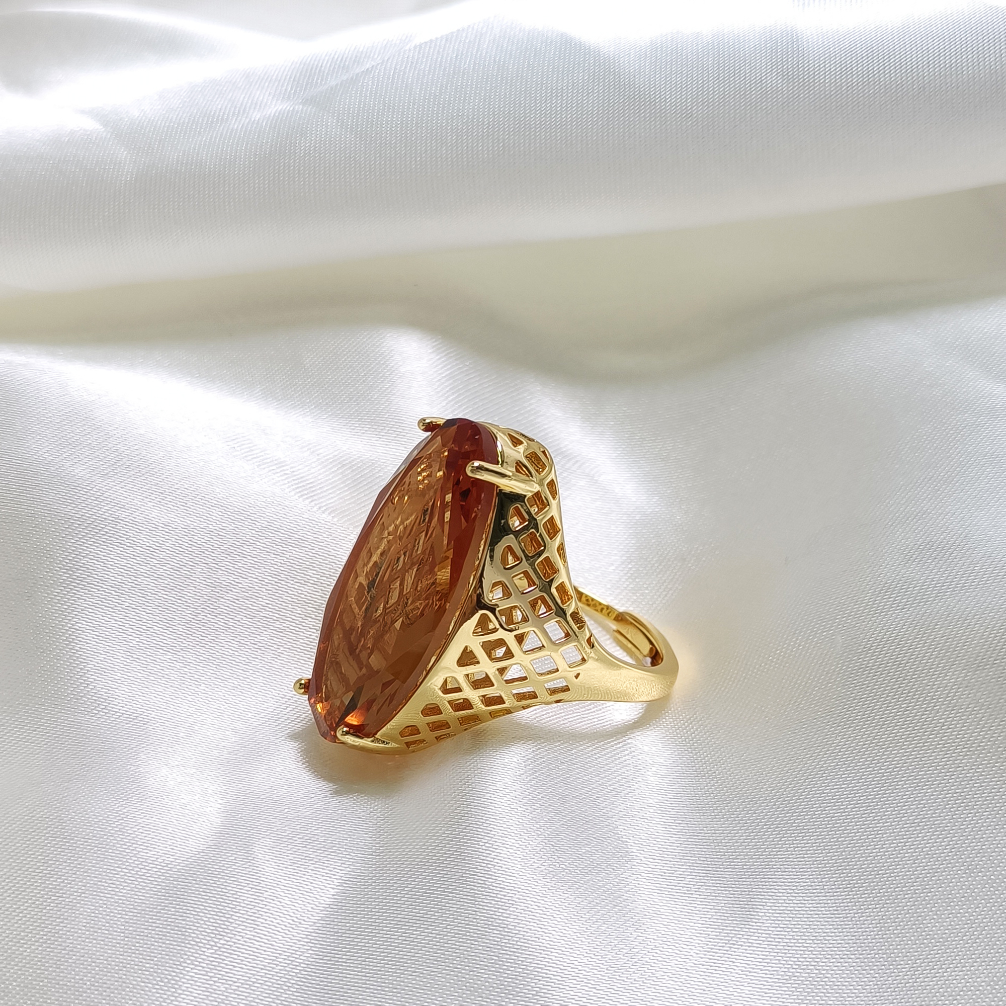 铜合金合成锆石戒指 WGTL-000984【曙光黎明】戒指时尚气质简约欧美