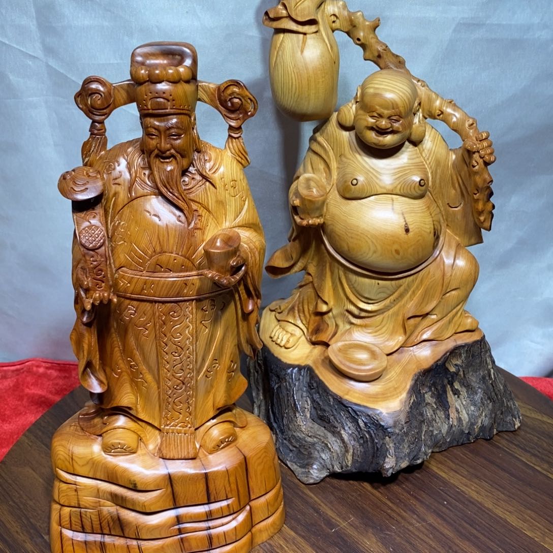 万***艺柏木（崖柏）崖柏人物题材