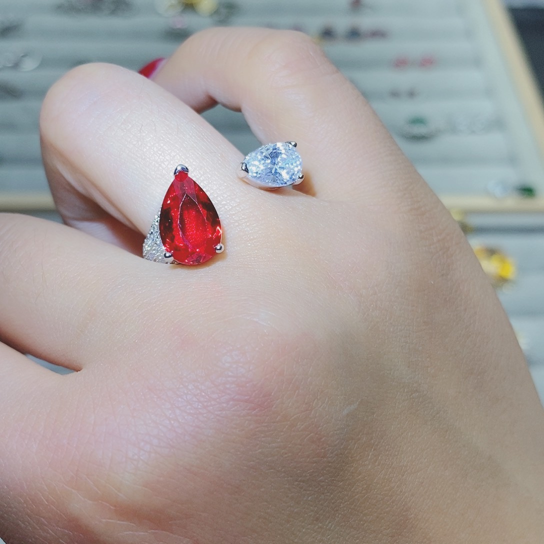 【闪购商品】芙蓉石戒指银S925镶嵌