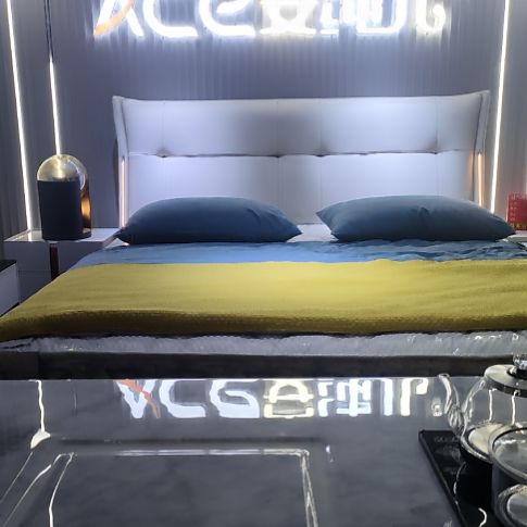 T92#1.8米生态真皮软体床安纯儿家具