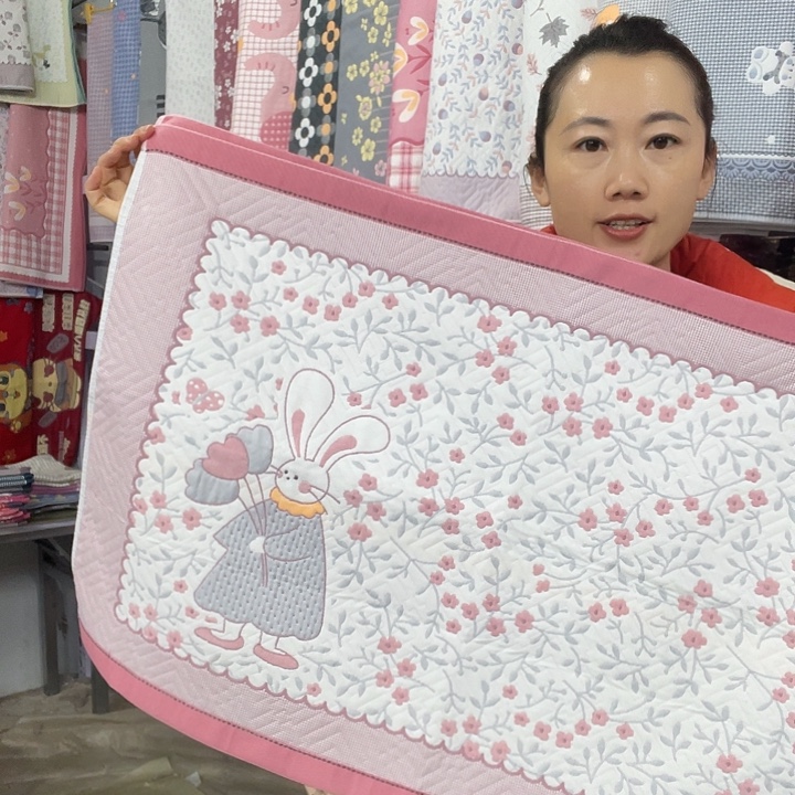 棉特价粉色花园兔