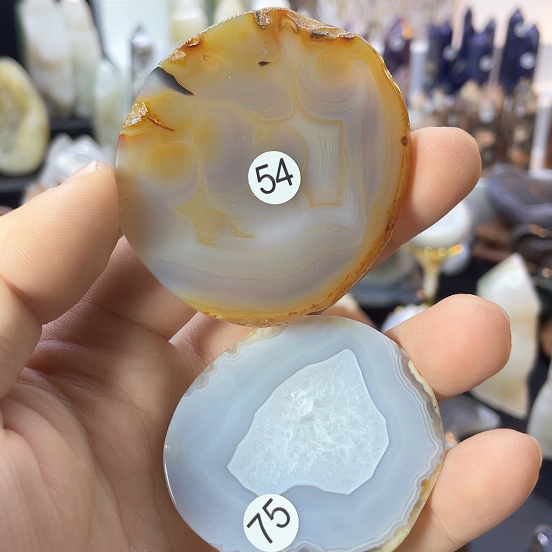 水晶超薄款两片未镶嵌