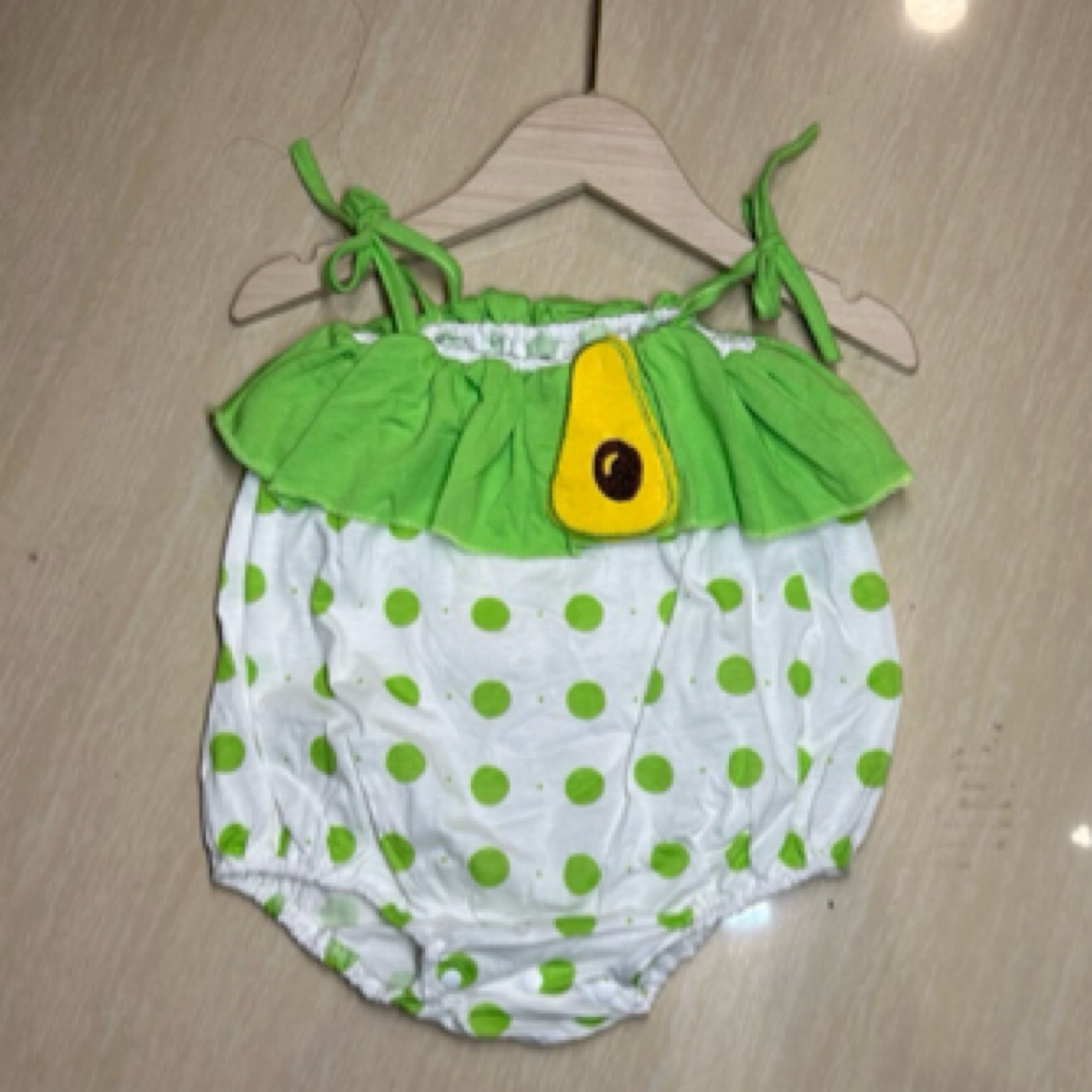 婴儿衣服夏薄款女宝宝夏季吊带-牛油果包屁