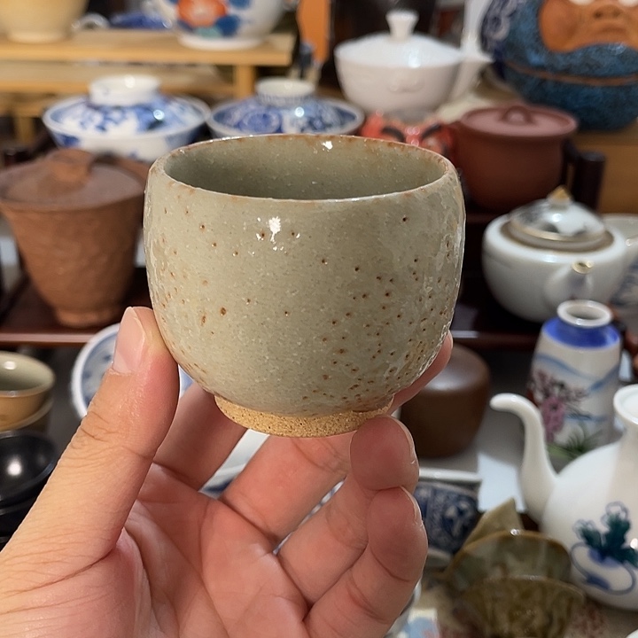 瓷片志野好看的杯子哦