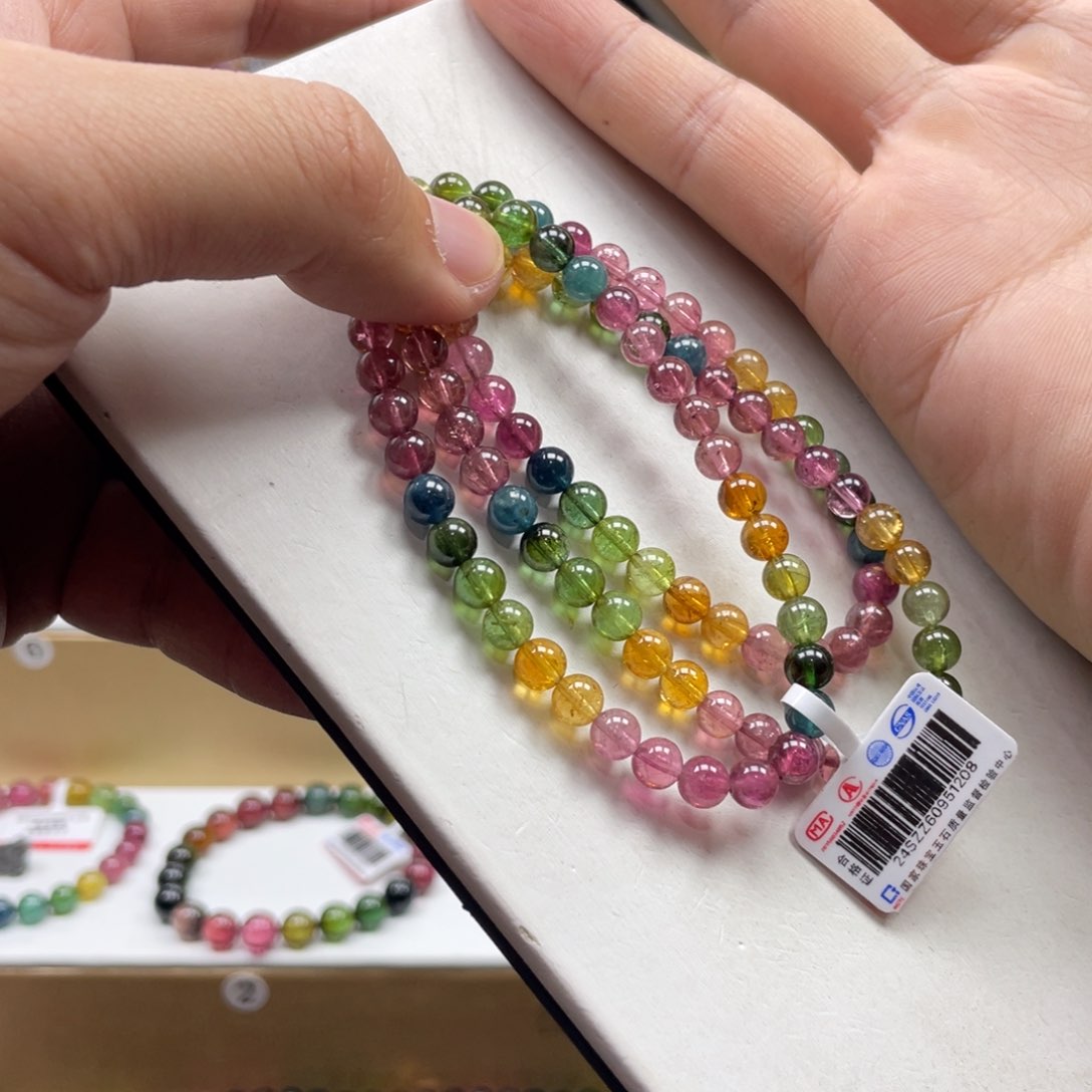 碧玺手串未镶嵌5.8mm.mmmmmmmmmm