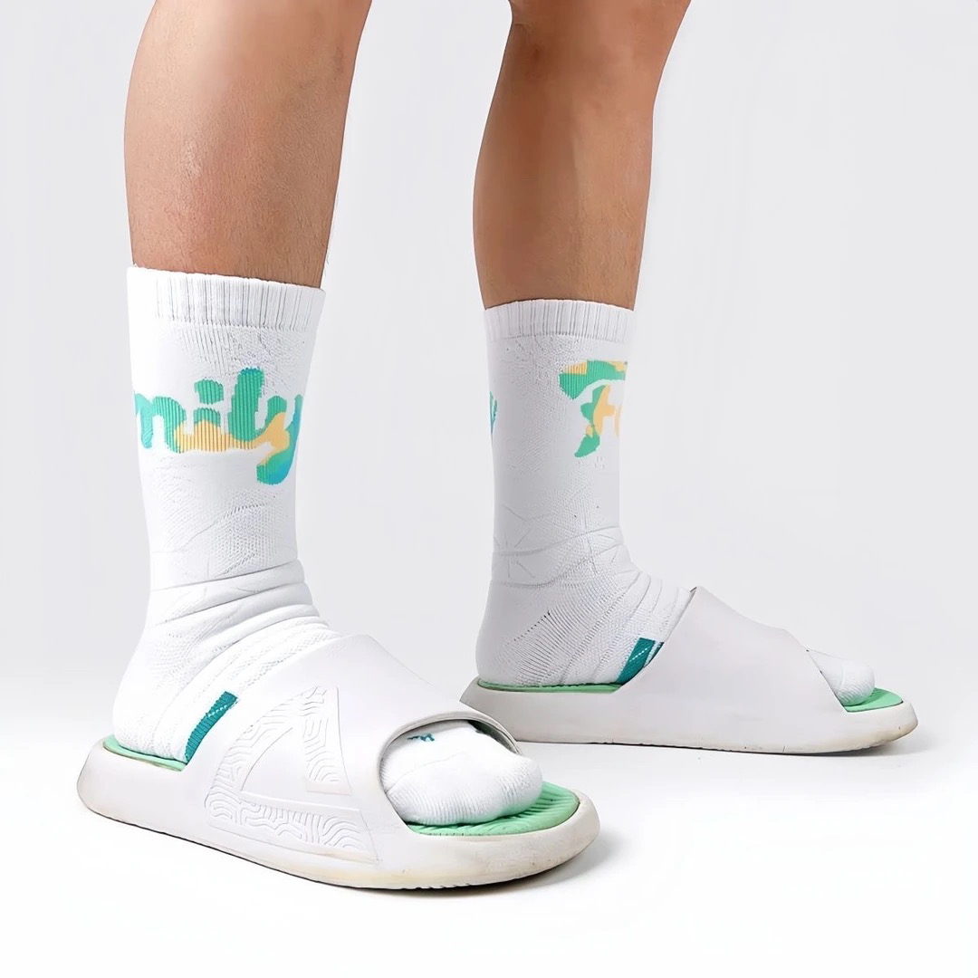 男女通用加厚毛巾底防滑透气长筒篮球运动专业袜子