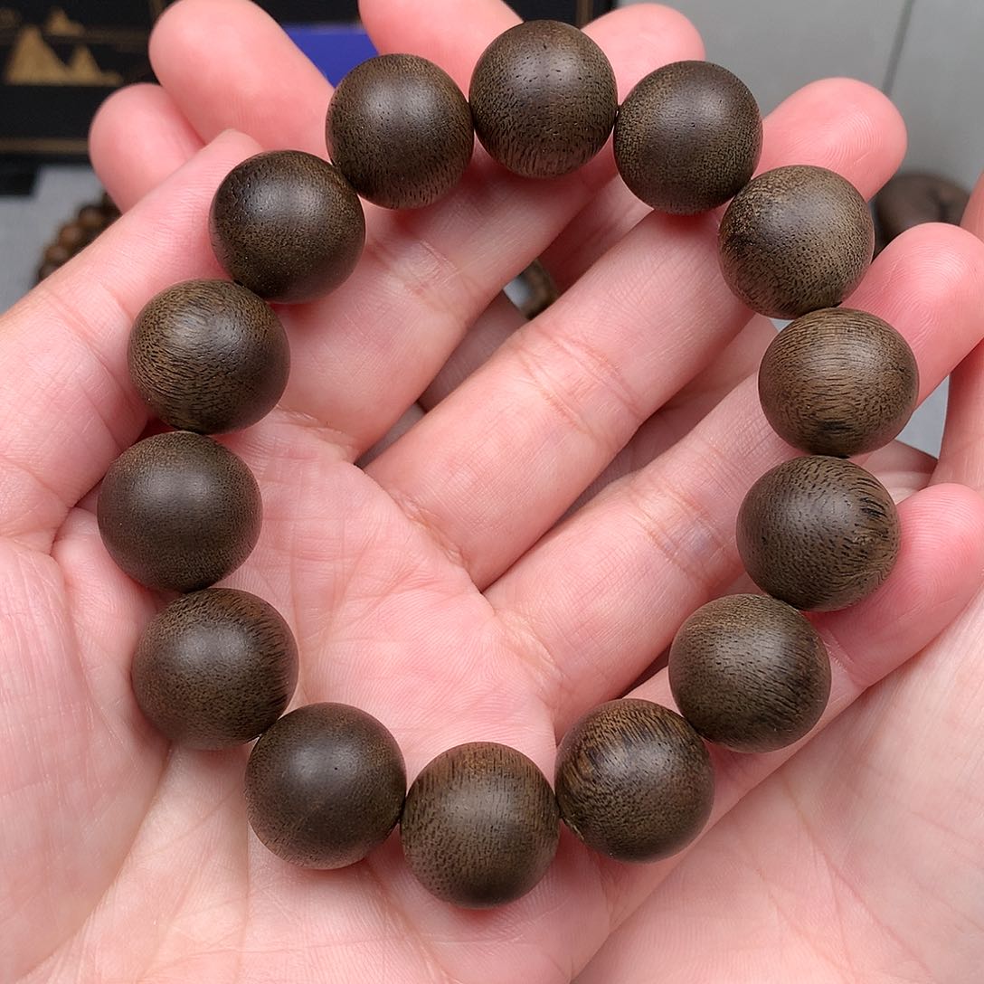 沉香手串沧**粟越南芽庄白棋楠