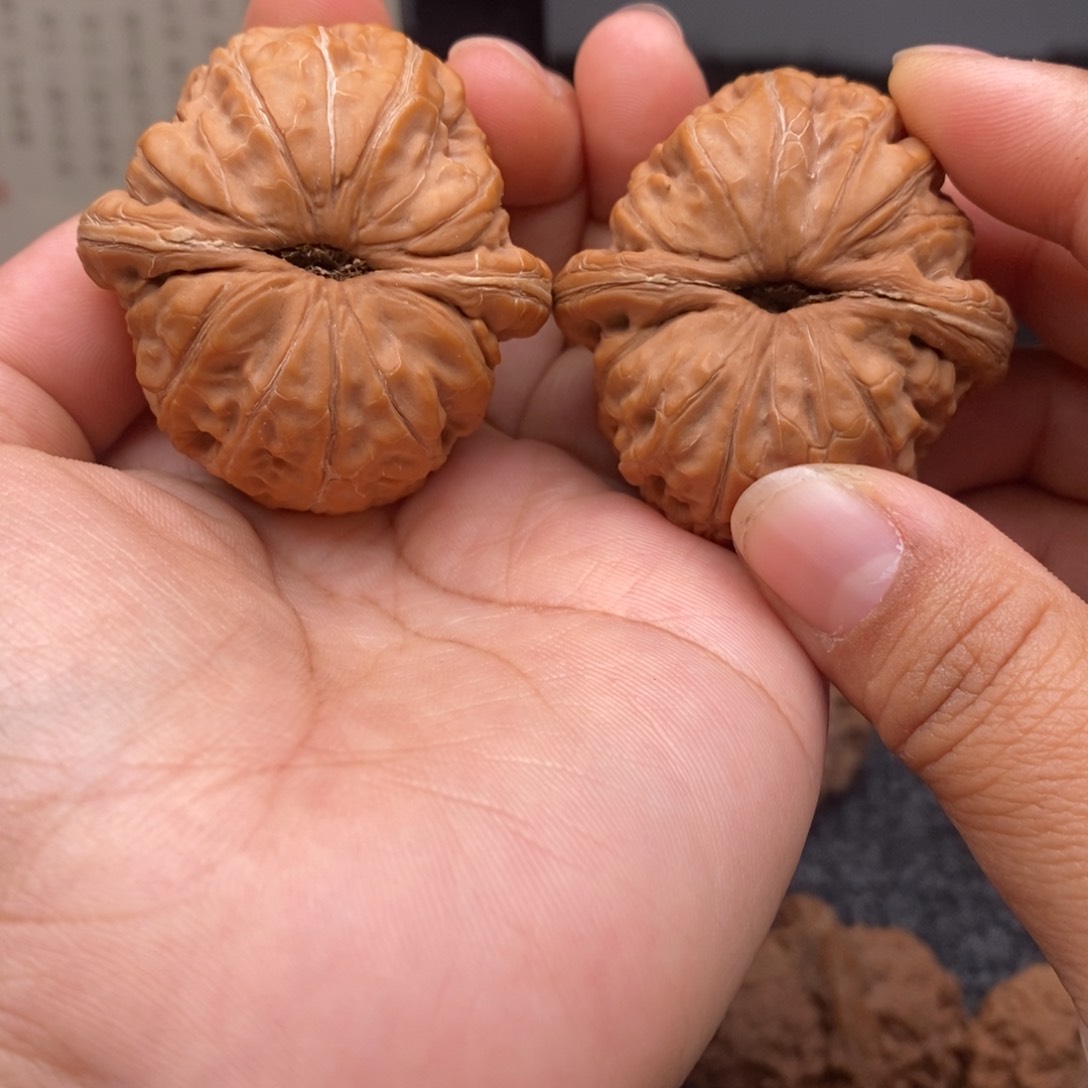 文玩核桃把件45精品元宝