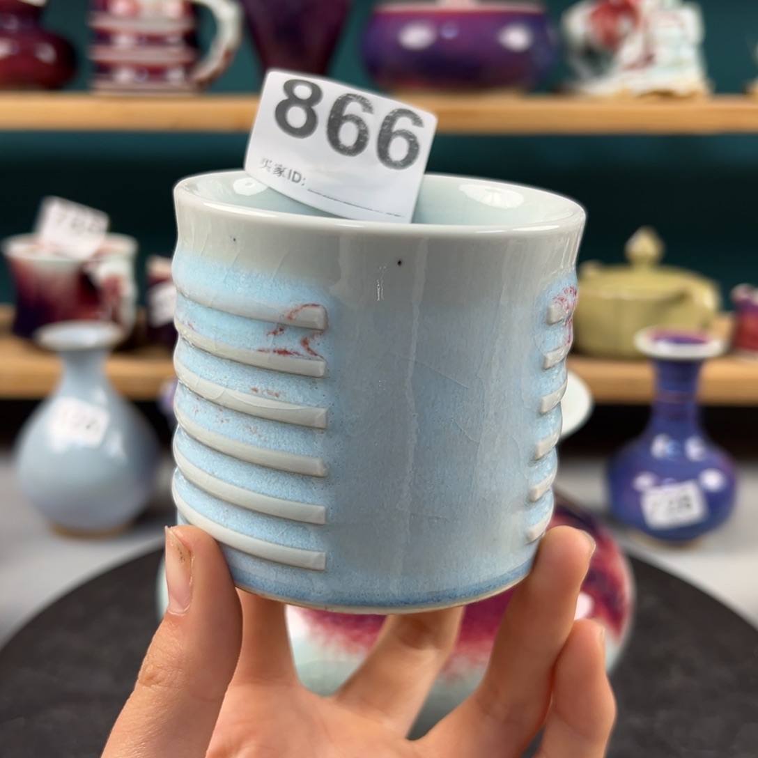 瓷片微瑕主人杯纯手工