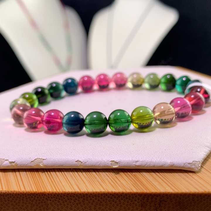 双色碧玺手链未镶嵌